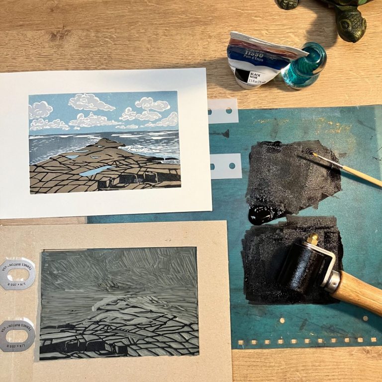 Yellow Ledge print process